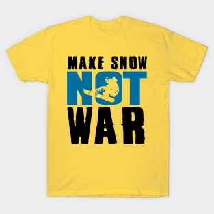 Make snow not war (navy) T-Shirt